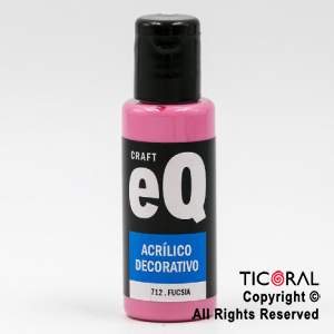 ACRIL.DECOR.EQ 712 FUCSIA 50ML X 6 UNIDADES